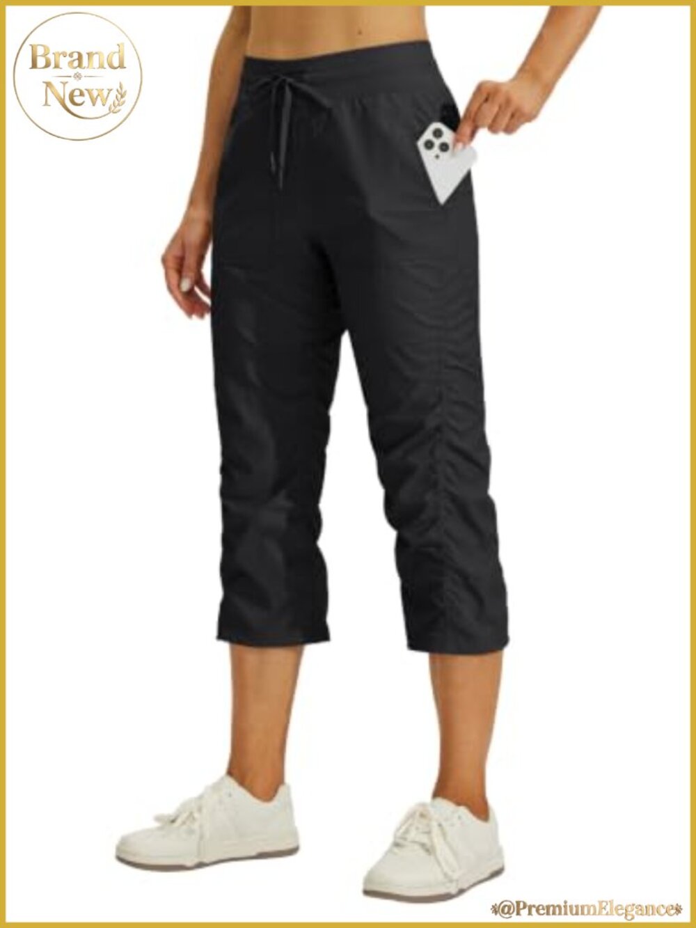 Women's Quick-Dry Capri Hiking Pants with Pockets